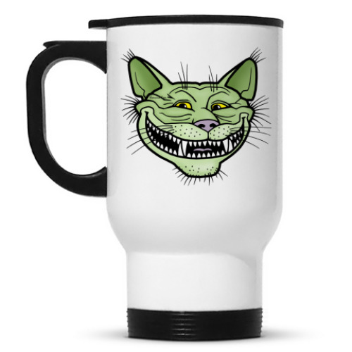 Кружка-термос с принтом Котом-тролль Кото-тролль, trol