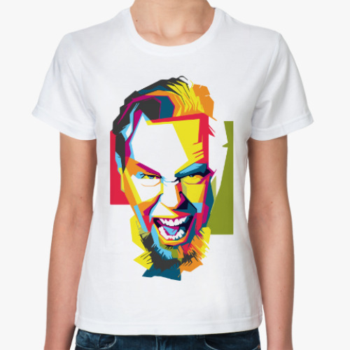 Классическая футболка с принтом Джеймс Хэтфилд