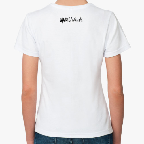 Классическая футболка с принтом 'Чудик'