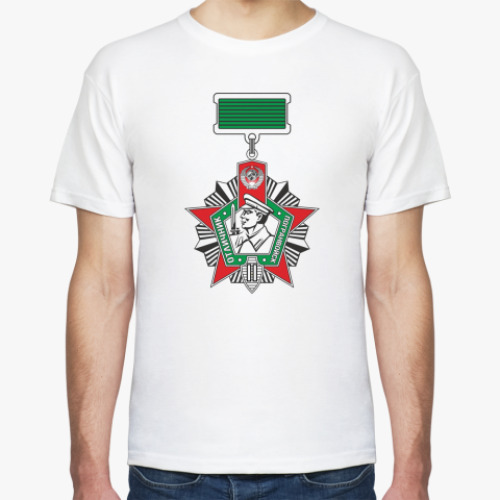 Футболка с принтом Отличник погранвойск