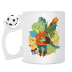 Кружка с футбольным мячиком