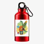 Металлическая бутылка 400 мл UV-DTF