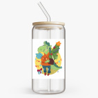 Банка с бамбуковой крышкой