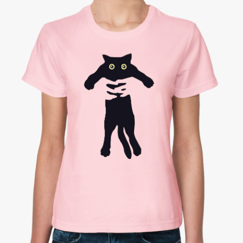 Женская футболка Little Cat in Hands