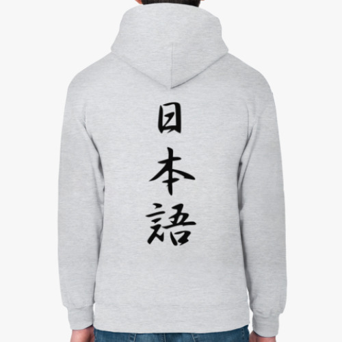 Толстовка худи с принтом Иероглифы