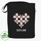 Сердце пэчворк в клетку