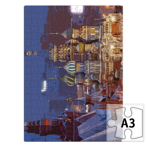 Пазл с принтом Москва