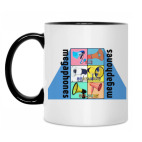 Кружка двухцветная