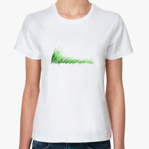 Классическая футболка с принтом  Лето