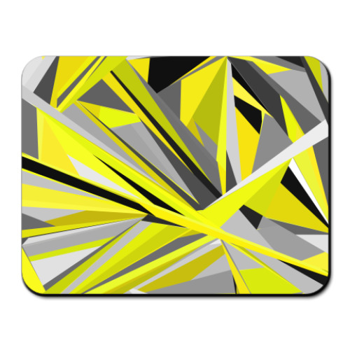 Коврик для мыши с принтом Взрыв желтого