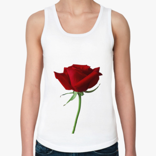 Женская майка с принтом Роза