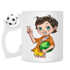 Кружка с футбольным мячиком