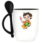 Кружка с ложкой