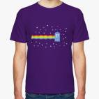 Классическая футболка  Nyan Cat &amp;TARDIS