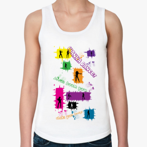 Женская майка с принтом Диско класс