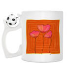 Кружка с футбольным мячиком
