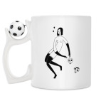 Кружка с футбольным мячиком