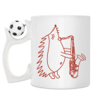 Кружка с футбольным мячиком