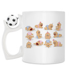 Кружка с футбольным мячиком