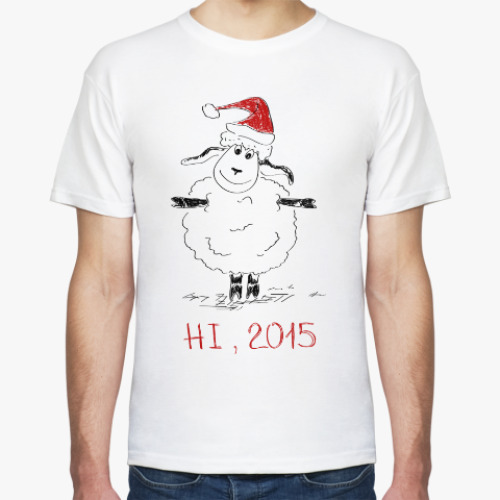Футболка Коза овца символ 2015 года