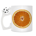 Кружка с футбольным мячиком