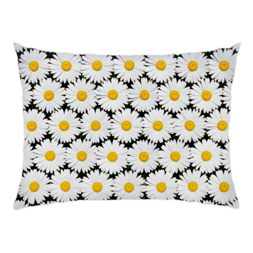 Подушка с принтом Ромашки