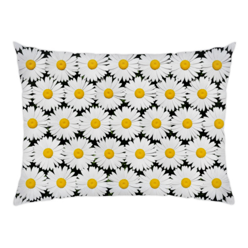 Подушка с принтом Ромашки
