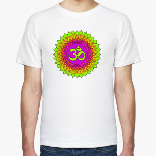 Футболка с принтом Om (psychedelic trance)