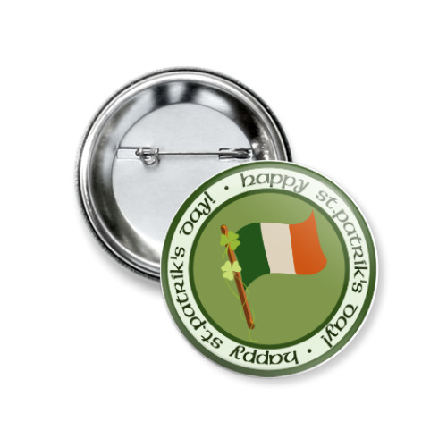 Значок 37мм Флаг Ирландии