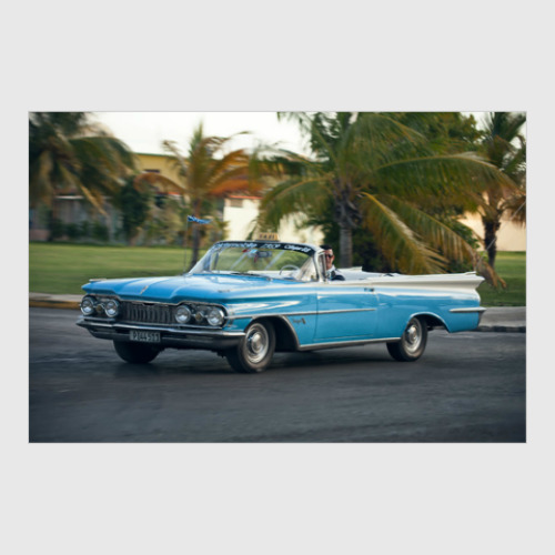 Постер с принтом Plymouth Super 88 на улице Варадеро, Куба.