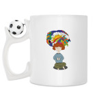 Кружка с футбольным мячиком