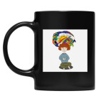 Кружка цветная UV-DTF