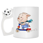 Кружка с футбольным мячиком