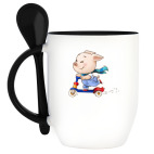 Кружка с ложкой