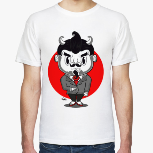 Футболка с принтом Элегантный чертёнок