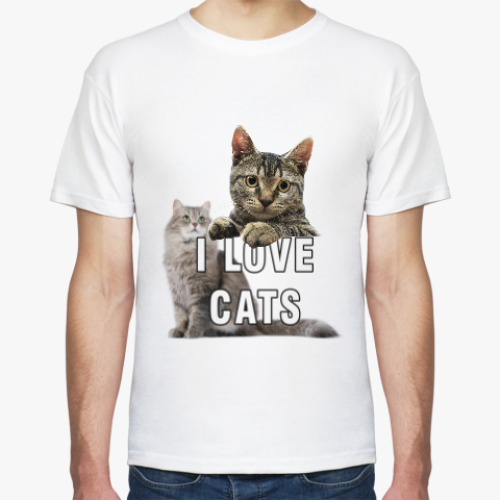 Футболка I LOVE CATS