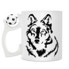 Кружка с футбольным мячиком