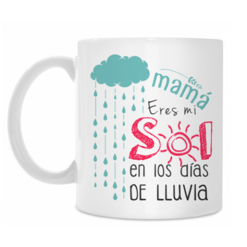 Кружка Mamá eres mi Sol...