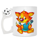 Кружка с футбольным мячиком