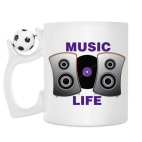 Кружка с футбольным мячиком