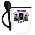 Кружка с ложкой