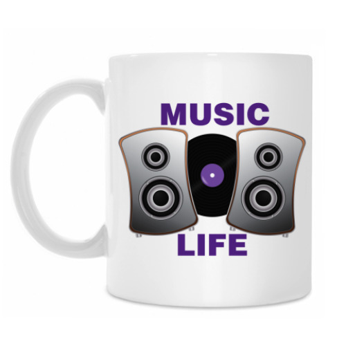 Кружка с принтом Музыка