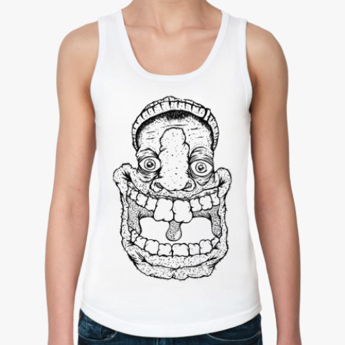 Женская майка с принтом Big Face Man