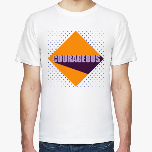 Футболка с принтом Мужественный
