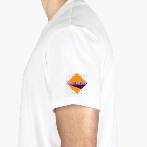 Футболка с принтом Мужественный