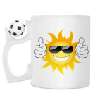 Кружка с футбольным мячиком