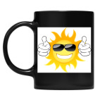 Кружка цветная UV-DTF