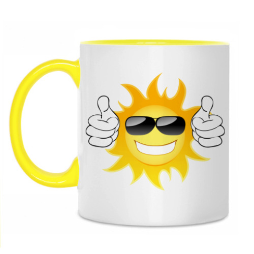 Кружка с принтом Позитив