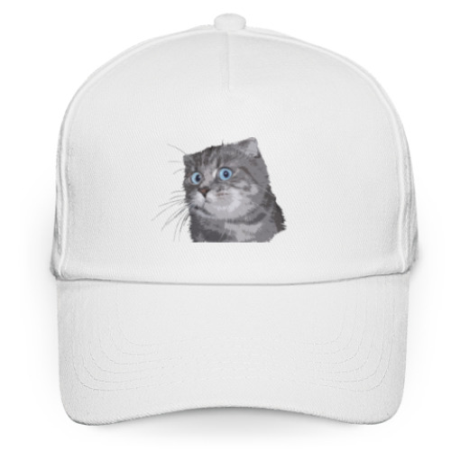 Кепка бейсболка с принтом Кот