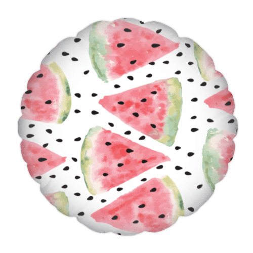 Подушка с принтом Лето